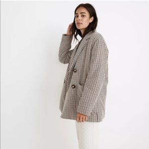 Madewell Padded Jacket in Plaid